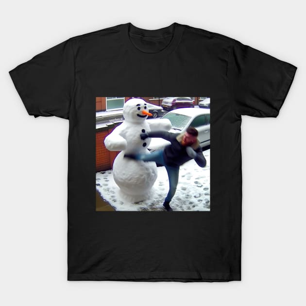 Conor Mcgregor vs Snowman 2/9 T-Shirt by Maverick Media